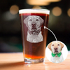 Picture of Custom Pint Glass Cup - Personalized Glasses with Photo - Best Gift for Pet Person