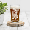 Picture of Custom Pint Glass Cup - Personalized Glasses with Photo - Best Gift for Pet Person