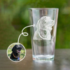 Picture of Custom Pint Glass Cup - Personalized Glasses with Photo - Best Gift for Pet Person