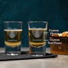 Picture of Custom Tequila Shot Glasses - Personalized Engraved Photo Glass - Bachelor Party Wedding Favors