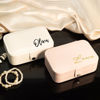 Picture of Custom Travel Jewelry Case - Personalized Travel Box with Name -  Gift for Bridesmaids