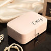 Picture of Custom Travel Jewelry Case - Personalized Travel Box with Name -  Gift for Bridesmaids