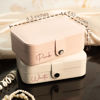 Picture of Custom Travel Jewelry Case - Personalized Travel Box with Name -  Gift for Bridesmaids