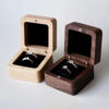 Picture of Custom Wooden Wedding Ring Box - Personalized Engagement Ring Box for Wedding or Proposal