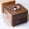 Picture of Custom Wooden Wedding Ring Box - Personalized Engagement Ring Box for Wedding or Proposal