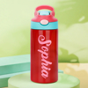 Picture of Personalized Kids Thermos Water Bottles with Straw - Custom Stainless Steel Thermos Water Bottles with Name - Best School Gift