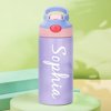 Picture of Personalized Kids Thermos Water Bottles with Straw - Custom Stainless Steel Thermos Water Bottles with Name - Best School Gift