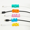 Picture of Custom Phone Charger Name Tag Set - Personalized Phone Accessories - Name Tag Clip - Three Name Tags Per Set