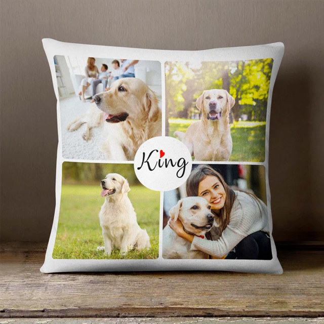 Picture of Personalized Photo Pillow Case  - Pillowcase with Multiple Photos - Housewarming Gift - Gift for Christmas Or Valentine's Day