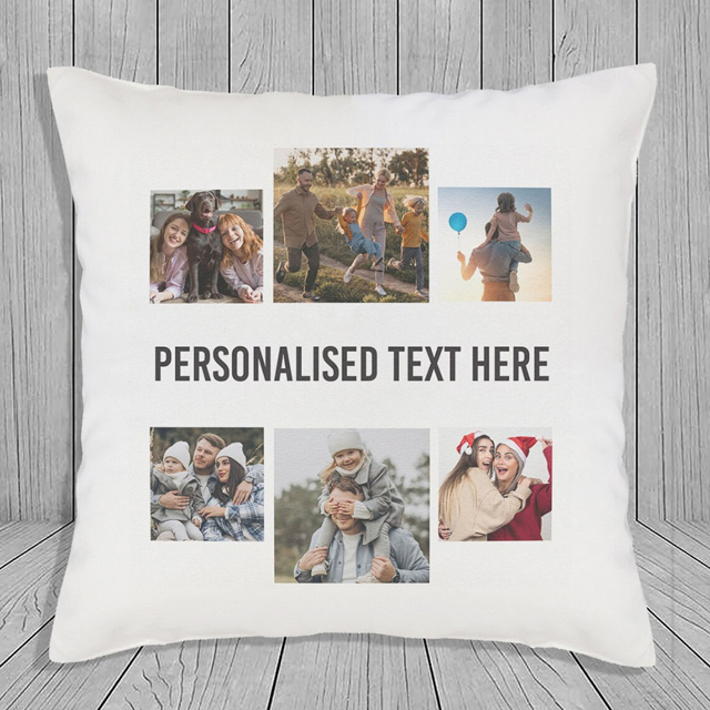 Picture of Personalized Photo Pillow Case  - Pillowcase with Multiple Photos - Housewarming Gift - Gift for Christmas Or Valentine's Day