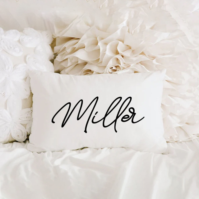 Picture of Personalized Name Pillow Case - Custom With Your Name - Best Gift for Christmas, Anniversary, Birthday Or Valentine's Day