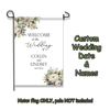 Picture of Custom Garden Flag - Personalized Wedding Flag - Custom Flag With Flower - Best for Family