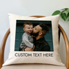 Picture of Personalized Square Shape Photo Pillow Case - Custom Pillow Case - Housewarming Gift - Unique Gift for Christmas