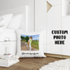 Picture of Personalized Square Shape Photo Pillow Case - Custom Pillow Case - Housewarming Gift - Unique Gift for Christmas