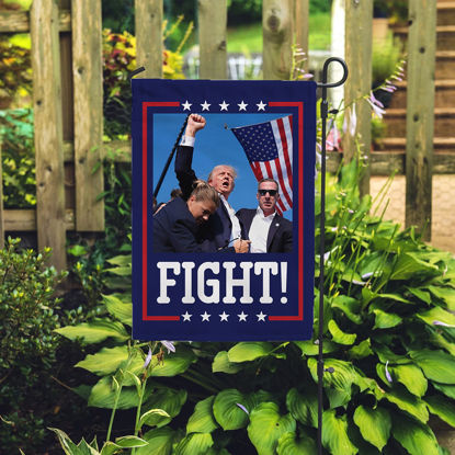 Picture of Custom Garden Flag with Trump - Personalized Flag - Custom Garden Flag - Best for Family