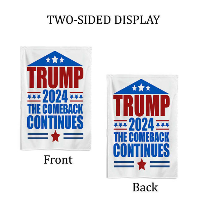 Picture of Custom Garden Flag with Trump - Personalized Flag - Custom Garden Flag - Best for Family