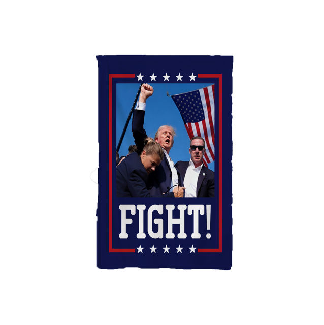 Picture of Custom Garden Flag with Trump - Personalized Flag - Custom Garden Flag - Best for Family