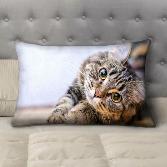 Picture of Personalized Pet Photo Pillow Case  - Custom Pillow Case - Best Housewarming Gift for Pet Person