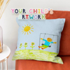 Picture of Personalized Kids Artwork Pillow Case - Pillow Case with Kids' Drawing  - Special Birthday Gift and Home Decor