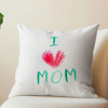 Picture of Personalized Kids Artwork Pillow Case - Pillow Case with Kids' Drawing  - Special Birthday Gift and Home Decor