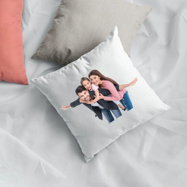 Picture of Personalized Photo Pillow Case  - Custom with Family Photo Style - Housewarming Gift - Christmas Gift