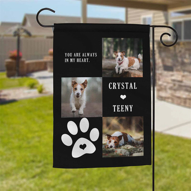 Picture of Custom Pet Garden Flag - Personalized Pet Memorial Flag - Custom Pet Flag for Family