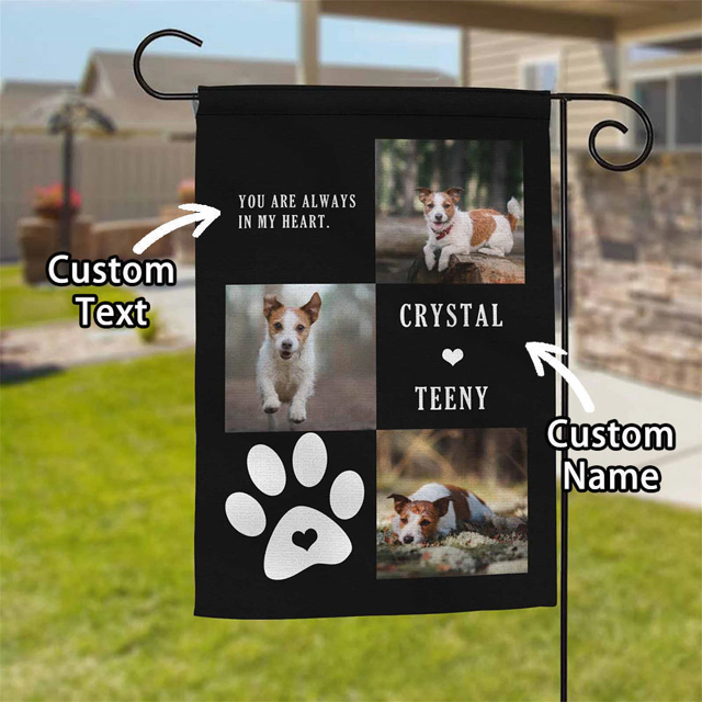 Picture of Custom Pet Garden Flag - Personalized Pet Memorial Flag - Custom Pet Flag for Family