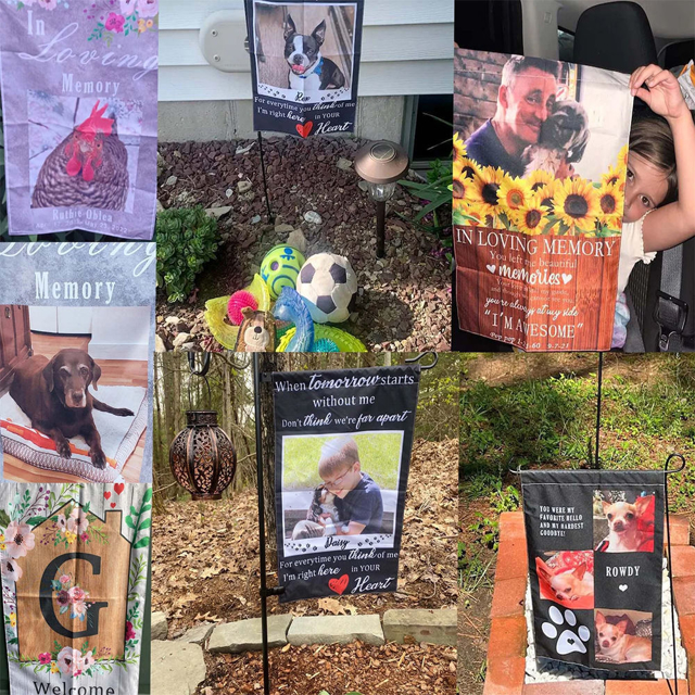 Picture of Custom Pet Garden Flag - Personalized Pet Memorial Flag - Custom Pet Flag for Family