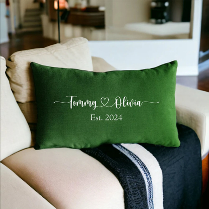 Picture of Personalized Couple Name Pillow Case - Custom with Loved One's Name - Unique Gift for Valentine's Day