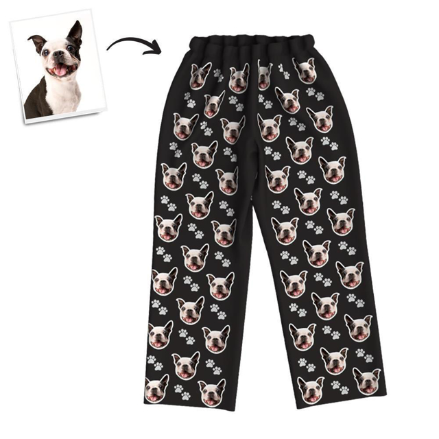 Picture of Custom Pajama Pants | Custom Pet Feet Multiple Avatar Pajama Pants