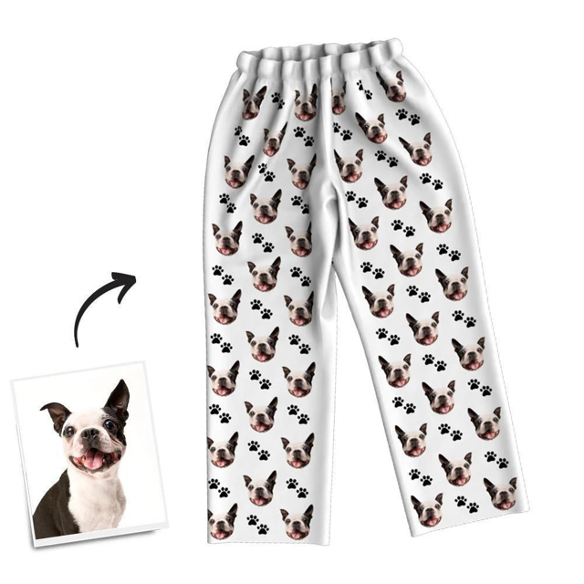 Picture of Custom Pajama Pants | Custom Pet Feet Multiple Avatar Pajama Pants