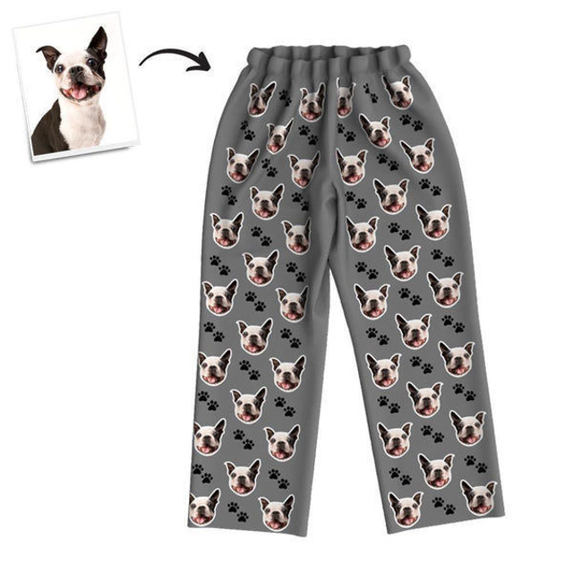 Picture of Custom Pajama Pants | Custom Pet Feet Multiple Avatar Pajama Pants