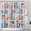 Picture of Custom Photo Shower Curtain - Personalized Couple Memorial Curtain - Best Bathroom Decor, Housewarming Gift - Detachable Nylon Shower Curtain