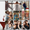 Picture of Custom Photo Shower Curtain - Personalized Couple Memorial Curtain - Best Bathroom Decor, Housewarming Gift - Detachable Nylon Shower Curtain