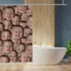 Picture of Custom Photo Shower Curtain - Personalized Head Portrait Curtain - Best Bathroom Decor - Nice Housewarming Gift for Family and Friends