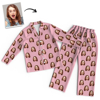 Picture of Customized Pajama Set | Custom Face Pajamas Full Set Long Sleeves