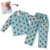 Picture of Customized Pajama Set | Custom Face Pajamas Full Set Long Sleeves