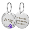 Picture of Personalized Name Tag for Pets with Telephone Number - Custom Disc Name Pet Tag