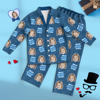 Picture of Customized Pajama Set | Customized Pajamas Customized Best Dad Ever Pajamas | Customized Avatar Pajamas Family Pajamas Home Creative Gift Giving