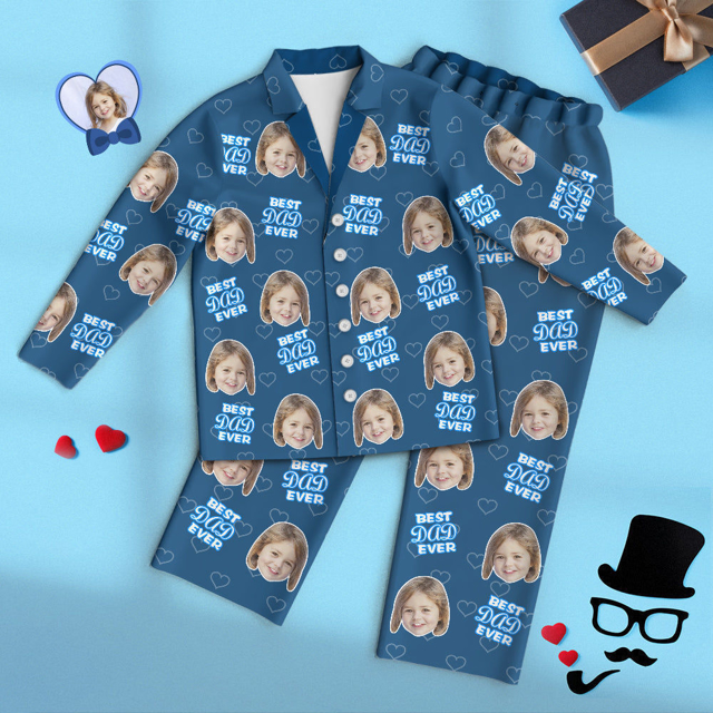 Picture of Customized Pajama Set | Customized Pajamas Customized Best Dad Ever Pajamas | Customized Avatar Pajamas Family Pajamas Home Creative Gift Giving