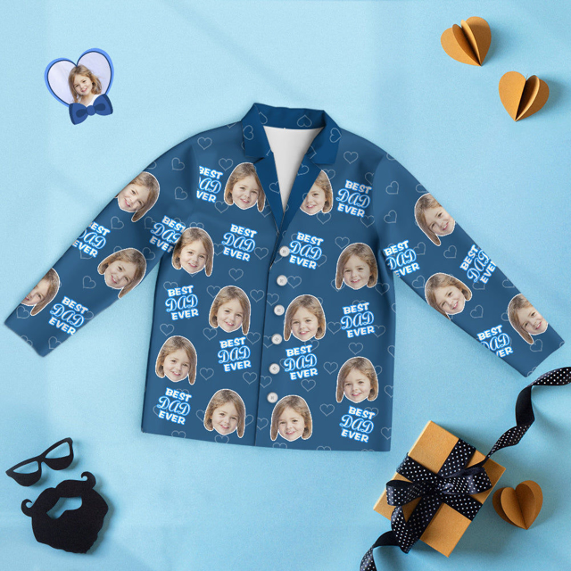 Picture of Customized Pajama Set | Customized Pajamas Customized Best Dad Ever Pajamas | Customized Avatar Pajamas Family Pajamas Home Creative Gift Giving