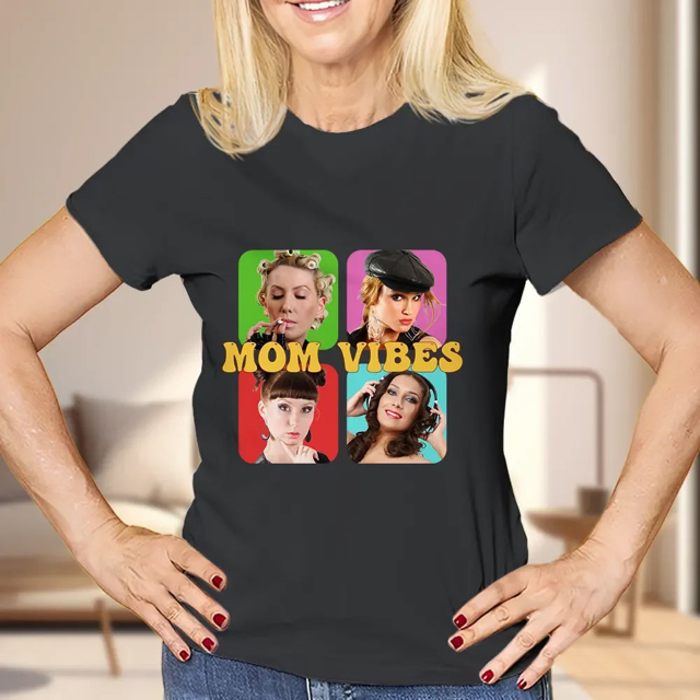 Picture of Custom T-Shirt | Personalized T-Shirt with Photo | Custom Photo T-Shirt For Mom | Best Mother's day Gift