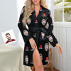 Picture of Customized Nightgown | Custom  Face  Lover Nightgown Personalized Pajamas