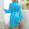 Picture of Customized Nightgowns | Custom Face Dog Paw Nightgown Personalized Photo Pajamas