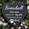 Picture of Custom Name Memorial Stone For Pet - Personalized Memorial GraveStone Engraved - Best Heartwarming Gift