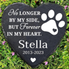 Picture of Custom Name Memorial Stone For Pet - Personalized Memorial GraveStone Engraved - Best Heartwarming Gift