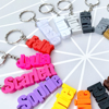 Picture of Custom 3D Name Keyring - Personalized Keychain with 3D Printed Name Pendant - School Bag Name Tag - Christmas gift