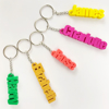 Picture of Custom 3D Name Keyring - Personalized Keychain with 3D Printed Name Pendant - School Bag Name Tag - Christmas gift