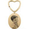 Picture of Custom Photo Keychain - Personalized stainless steel Keychain with Oval - Gift for Your Loved One