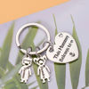 Picture of Engraved Family Name Keychain - Custom Keychain with Cute Charm - Gift for Mom